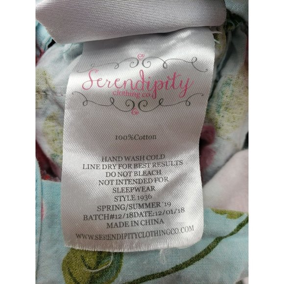 Serendipity Clothing Co. Bubble Romper Bow Pink Flowers Ruffles Polka Dots 12 Mt - Picture 4 of 11